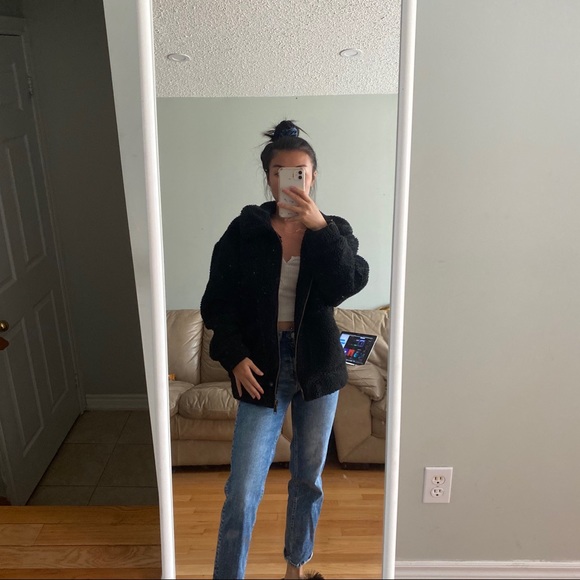 BLACK TEDDY COAT - Picture 2 of 3